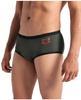 Spodenki kąpielowe męskie Arena Men's One Low Waist Short Big Logo Dark Sage Black