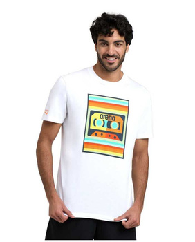Koszulka męska Arena Men's T-shirt Solid Cottone White Music