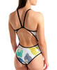 Strój kąpielowy damski Arena Women's In The Wild Swimsuit Super White Multi Black