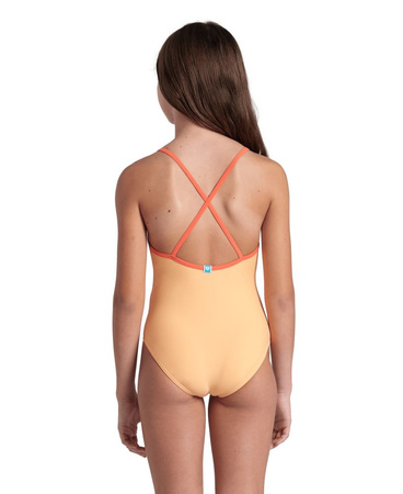 Strój kąpielowy dziewczęcy Arena Girl's Essentials Salomon Pink Calypso Coral