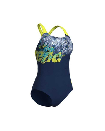 ARENA STROJE PŁYWACKIE WOMEN'S SPLASH POINT NAVY SOFT GREEN 007200/700 D36