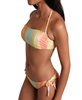 Strój kąpielowy damski dwuczęściowy Arena Women's Bikini Bandeau Allover Multistripes