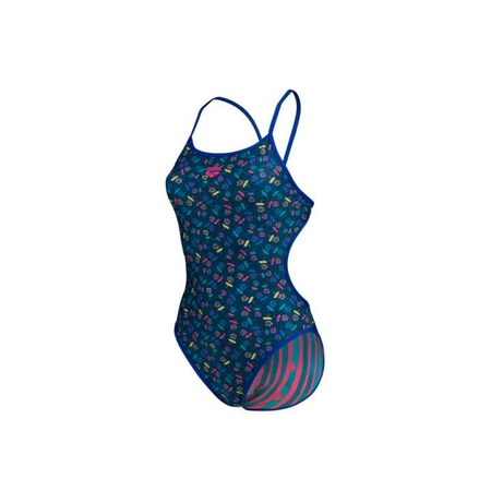 Strój kąpielowy damski Arena Women's Reversible Swimsuit Challenge Back Royal Multi