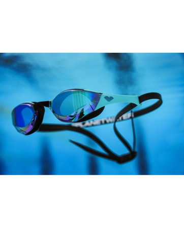 Okulary pływackie Arena Cobra Edge Swipe Mirror Emerald Peacock Black