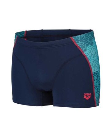 Kąpielówki bokserki męskie Arena Men's Camo Kikko Short Navy Water Multi