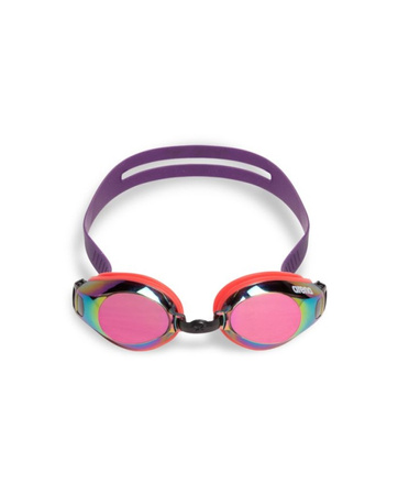 Okulary pływackie na basen Arena Zoom X-Fit Mirror Copper Bright Coral Plum