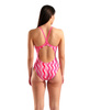 Strój kąpielowy damski Arena Women's Ripple Print Swimsuit Lightdrop Multi Pink-Shocking Pink