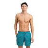 Spodenki szorty męskie Arena Men's Beach Boxer Allover Green Lake Logo