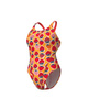 Strój kąpielowy damski Arena Women's Strawberry Swim Tech Back Fluo Red Orange Multi