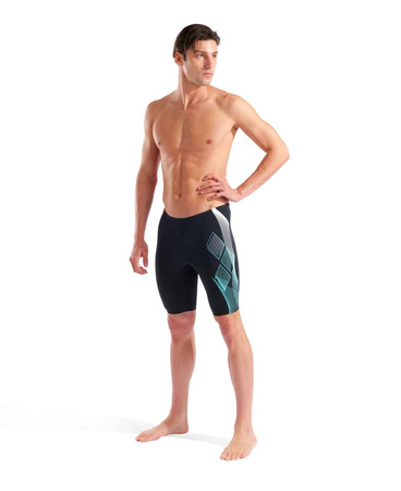Spodenki kąpielowe męskie Arena Men's Sea Water Swim Jammer Black-Water