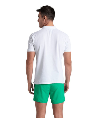 Koszulka polo męska Arena Men's Poloshirt Solid Cotton Piquet White