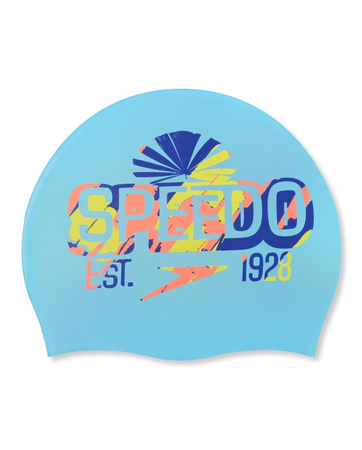 Czepek pływacki na basen silikonowy Speedo Reversible Blue