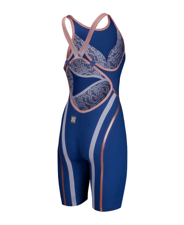 Strój startowy damski Arena Women's Powerskin Primo Le Sl Open Back Navy Rose