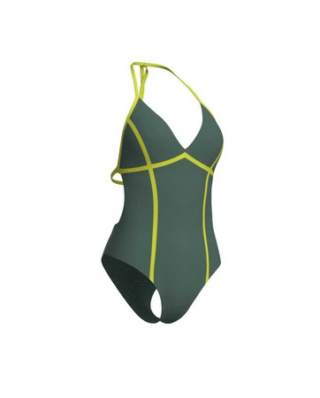 Strój kąpielowy damski Arena Women's Pro_File Tie Back Sage Soft Green