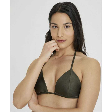 Strój kąpielowy damski Arena Triangle Bikini Solid Dark Olive