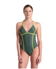 Strój kąpielowy damski Arena Women's Pro_File Tie Back Sage Soft Green