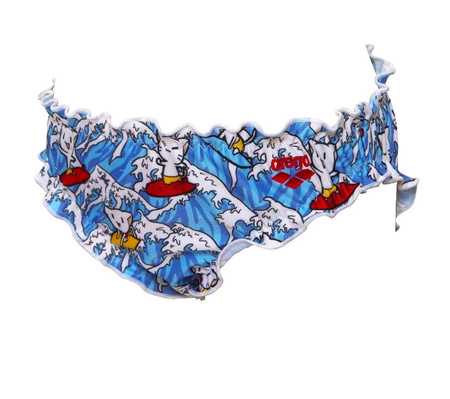 Dół od stroju kąpielowego dziewczęcy Arena Girl's Surfing Kids Brief Turquoise Multi