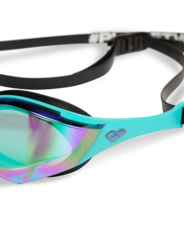 Okulary pływackie Arena Cobra Edge Swipe Mirror Emerald Peacock Black