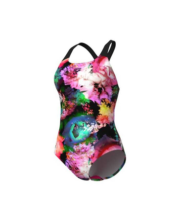 Strój kąpielowy damski Arena Women's Swim Pro Back Roseland Black Multi