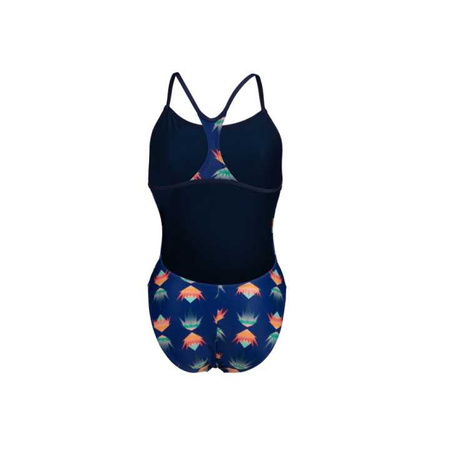 Strój kąpielowy damski Arena Women's Desert Vibes Swimsuit Booster Back Navy-Navy Multi