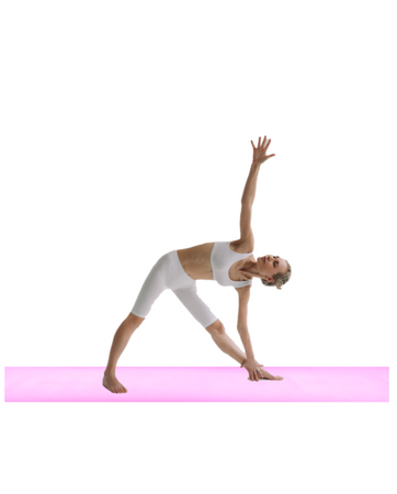 Mata do ćwiczeń jogi Aqua-Sport Powerstrech Yoga Pro Pink