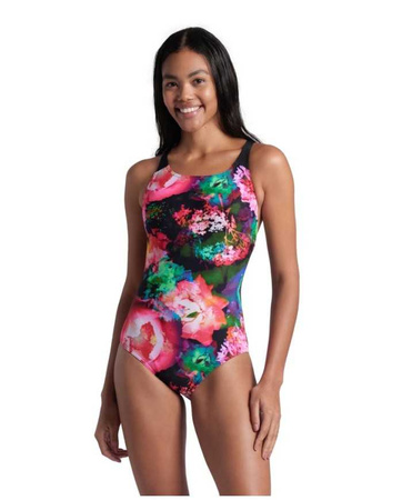 Strój kąpielowy damski Arena Women's Swim Pro Back Roseland Black Multi