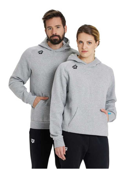 Sportowa bluza z kapturem Unisex Arena Team Hooded Sweat Panel Medium Grey Heather