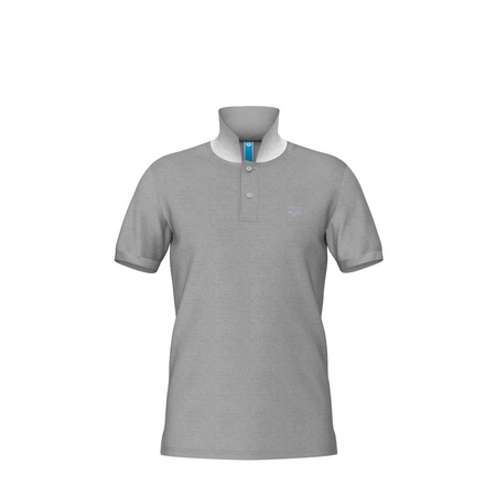 Koszulka polo męska Arena Men's Poloshirt Solid Cotton Piquet Medium Grey Heather 