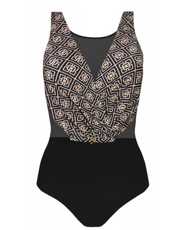 Strój kąpielowy damski jednoczęściowy Self Barbados 6 Black Print
