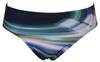 Kąpielówki slipy męskie Arena Men's Flashing Lights Brief Avy Green Multi