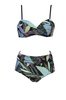 Strój kąpielowy damski Arena Women's Cecilia Two Pieces Black Multi Black