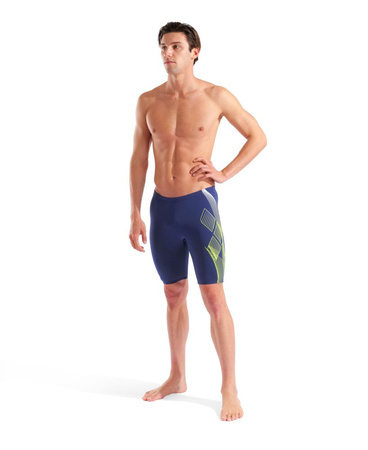 Spodenki kąpielowe męskie Arena Men's Sea Water Swim Jammer Navy-Arctic Lime