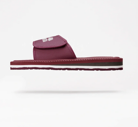 Klapki basenowe Kubota Unisex Rzep Burgundowe