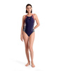 Strój kąpielowy damski Arena Women's Gleam V Back Navy Calypso Coral