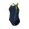 Strój kąpielowy damski Arena Women's Blast Swimsuit V Back Navy-Artic Lime