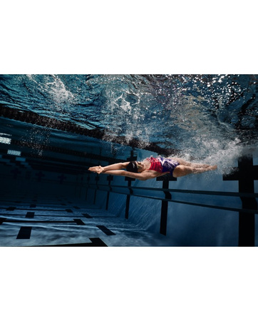 Strój kąpielowy jednoczęściowy damski na basen Speedo Digital Blue White