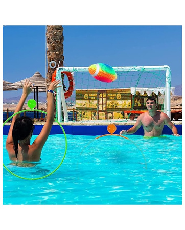 Pierścienie do nurkowania pod wodą dla dzieci z piłeczkami i piłką football'ową Pool Set Toy