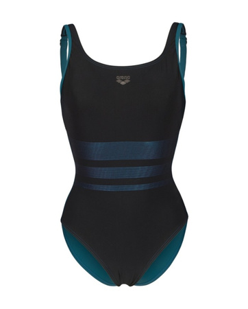 Strój kąpielowy damski Arena Women's Bodylift Rosa Wing Back Night Grey Green Blue