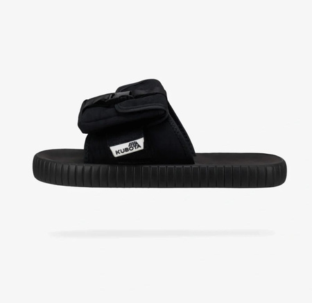 Klapki Kubota Unisex Rzep 2.0 Tech z Kieszonką Czarne