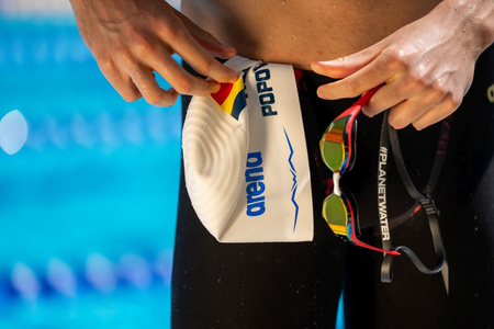 Okulary pływackie treningowe Arena Cobra Edge Swipe Mirror Gold Red