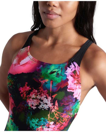 Strój kąpielowy damski Arena Women's Swim Pro Back Roseland Black Multi