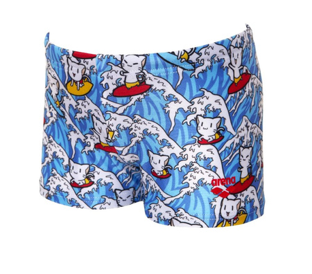 Kąpielówki bokserki chłopięce Arena Boy's Surging Kids Short  Turquoise Multi