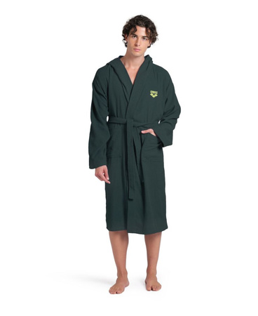 Szlafrok kąpielowy unisex Arena Zeppelin Light Robe Dark Sage Arctic Lime