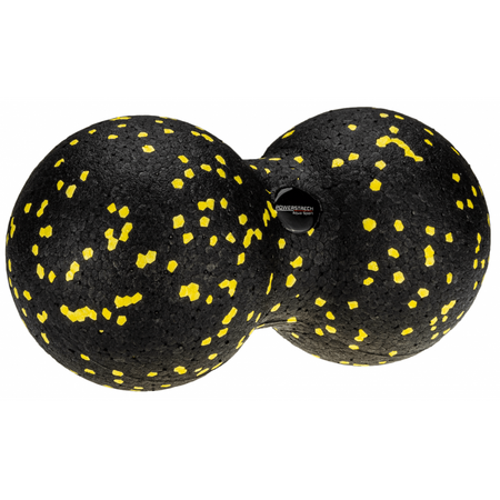 Piłki do masażu Aqua-Sport Duoball Roller EPP Black Yellow 8x16cm