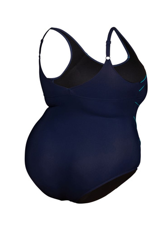 Strój kąpielowy damski Arena Women's Bodylift Jewel One Piece Plus Size Navy Bali Green