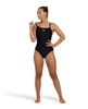 Strój kąpielowy damski Arena Women's Solid Swimsuit Lightdrop Back B Black