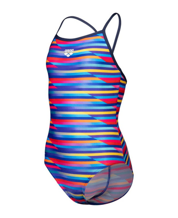Dziewczęcy strój kąpielowy na basen kostium jednoczęściowy Arena Stripe