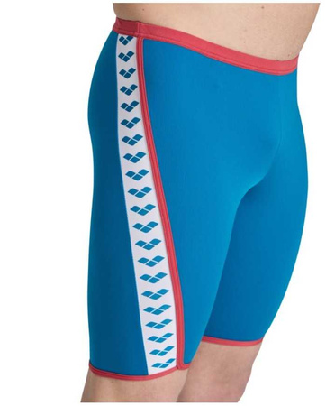 Kąpielówki męskie Arena Men's Icons Swim Jammer Solid Blue Cosmo Astro Red