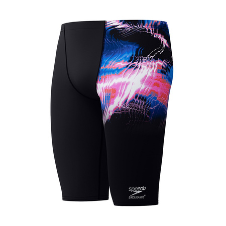 Kąpielówki męskie spodenki kąpielowe Speedo Jammer Placement Printed Black Pink