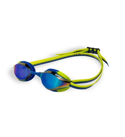 Okulary pływackie dla dzieci Arena Junior Python Mirror Blue Blue Lime
